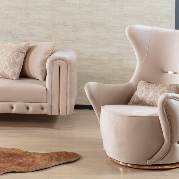Elegance Accent Chair Dark Blue