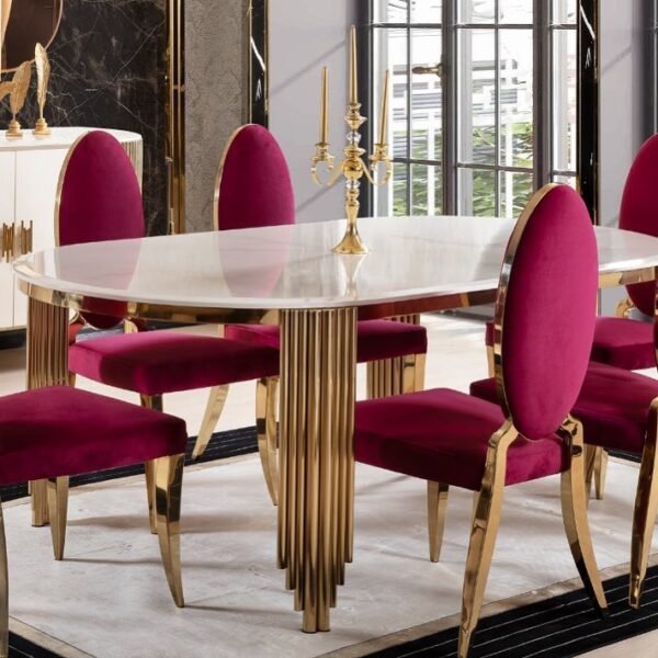 Ki̇Ng Dining Chair Sems 411 Gold