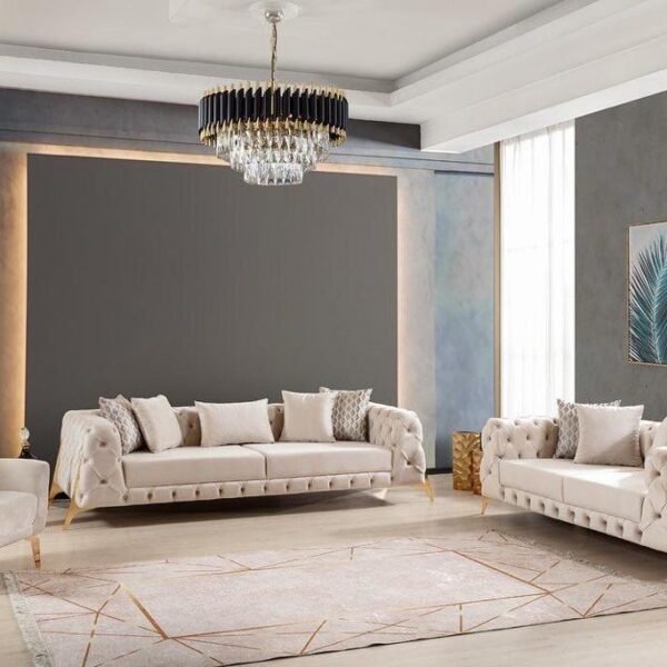 Pramit Loveseat Light Grey